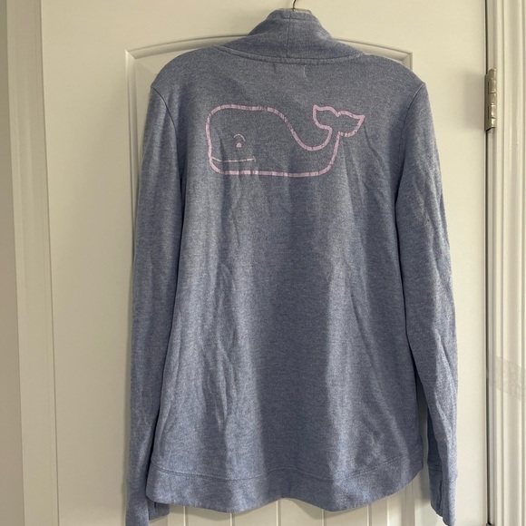 Vineyard Vines Womens Pullover Blue Sweatshirt Funnel Neck Shep Shirt Size Med - Picture 1 of 5